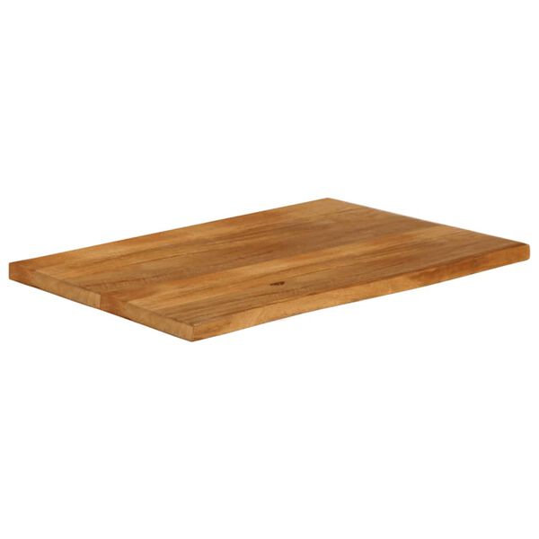vidaXL Tampo de mesa c/ borda viva 100x60x2,5 cm mangueira maciça