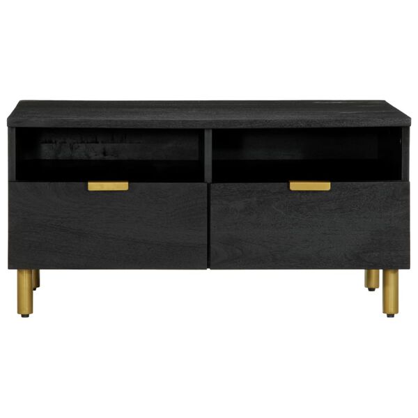 vidaXL Mesa de centro 80x54x40 cm derivados de madeira preto