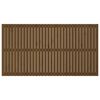vidaXL Cabeceira de parede 204x3x110 cm pinho maci&ccedil;o castanho-mel