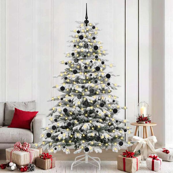 vidaXL &Aacute;rvore de Natal Articulada Artificial Branco 240 cm PE e PVC