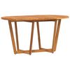 vidaXL Mesa de jantar oval para jardim, 150x90x75 cm, madeira maci&ccedil;a de ac&aacute;cia