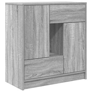 vidaXL Aparador c/ gavetas e portas 70,5x34x74,5 cm sonoma cinzento