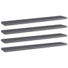 vidaXL Prateleiras para estante 4 pcs 60x10x1,5cm contraplacado cinza