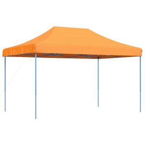 vidaXL Tenda de Festa Laranja com Estrutura Azul Tecido Oxford