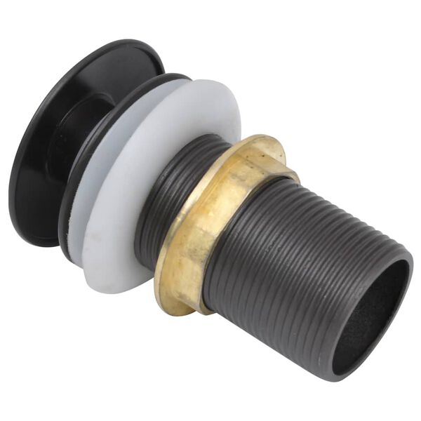 vidaXL Válvula escoamento s/função antitransbordo 6,4x6,4x9,1cm cinza