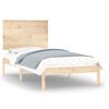 vidaXL Estrutura cama pequena solteiro 75x190 cm madeira maciça
