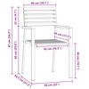 vidaXL ConjuntodeJantarparaJardim 3 pcs Madeira de Teca Sólida