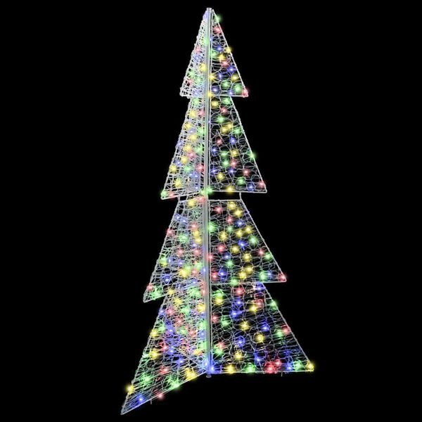vidaXL &Aacute;rvore de Natal com 240 LEDs Multicolor 180 cm Acr&iacute;lo