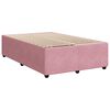 vidaXL Estrutura de cama 120x200 cm veludo rosa