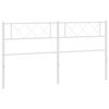 vidaXL Cabeceira de substitui&ccedil;&atilde;o 193 cm metal branco
