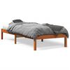 vidaXL Cama sem colch&atilde;o 90x190 cm madeira de pinho maci&ccedil;a castanho-mel