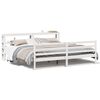 vidaXL Cama sem colch&atilde;o 180x200 cm madeira de pinho maci&ccedil;a branco