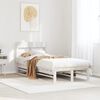 vidaXL Cama sem colch&atilde;o 75x190 cm madeira de pinho maci&ccedil;a branco