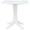 vidaXL Mesa de Jardim Branco 70 x 70 x 71.7 cm Pl&aacute;stico