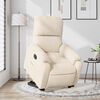 vidaXL Poltrona reclin&aacute;vel elevat&oacute;ria el&eacute;trica tecido microfibra bege