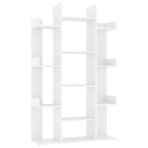 vidaXL Estante 86x25,5x140 cm derivados de madeira branco