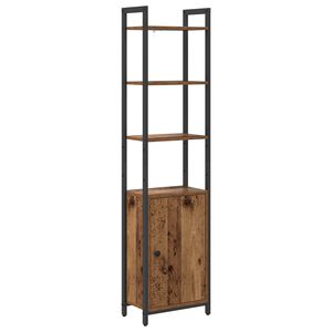 vidaXL Gabinete de Livros 6 n&iacute;veis 40 x 24 x 161 cm Madeira Antiga