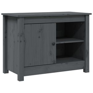 vidaXL M&oacute;vel de TV 70x36,5x52 cm madeira de pinho maci&ccedil;a cinza