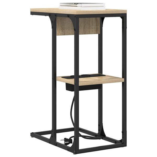 vidaXL Arm&aacute;rio de Cabeceira Carvalho Sonoma 41,5 x 26 x 60,5 cm