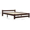 vidaXL Estrutura de cama c/ 2 gavetas 180x200 cm pinho castanho-escuro