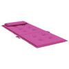 vidaXL Almofad&otilde;es p/ cadeira encosto alto 2 pcs tecido oxford rosa