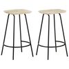 vidaXL Bancos de bar 2 pcs madeira de mangueira maci&ccedil;a