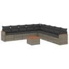 vidaXL Patio Sofa Set 5 lugar Grey
