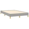 vidaXL Cama boxspring com colch&atilde;o 120x190 cm tecido cinzento-claro