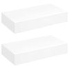 vidaXL Prateleiras de parede suspensas com gavetas 2 pcs branco 48 cm