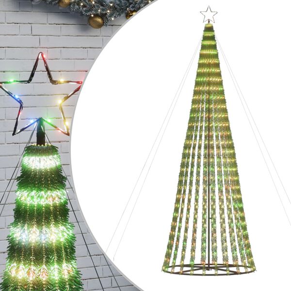 vidaXL LED &Aacute;rvore de Natal 688 LEDs Colorido 300 cm