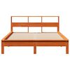 VidaXL Cama sem colch&atilde;o 140x190 cm pinho maci&ccedil;o castanho-mel