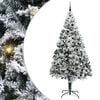 vidaXL &Aacute;rvore de Natal Artificial Branco 240 cm PVC, A&ccedil;o e Pl&aacute;stico
