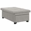 vidaXL Sofá-Cama Cinzento-claro 194 x 67 x 82 cm Microfibra