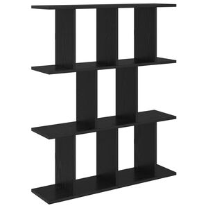 vidaXL Prateleira de Parede Carvalho Preto 102 x 20 x 96 cm