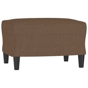vidaXL Apoio de p&eacute;s 60x50x41 cm tecido castanho