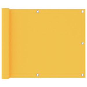 vidaXL Tela de varanda 75x300 cm tecido Oxford amarelo