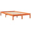 vidaXL Cama c/ estante sem colch&atilde;o 120x190cm pinho maci&ccedil;o castanho-mel