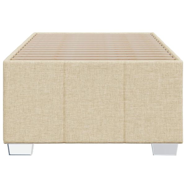 vidaXL Estrutura de cama sem colch&atilde;o 80x200 cm creme