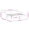 vidaXL Sof&aacute;-cama c/ gavet&atilde;o/colch&otilde;es 90x200cm tecido cinza-acastanhado
