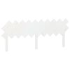 vidaXL Cabeceira de cama 196x3x80,5 cm pinho maci&ccedil;o branco