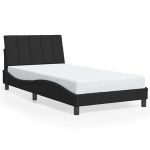 vidaXL Estrutura de cama sem colch&atilde;o Hanko 100x200 cm veludo preto