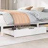 vidaXL Gavetas para cama 2 pcs 95x55x17 cm pinho maciço branco