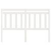vidaXL Cabeceira de cama 156x4x100 cm pinho maci&ccedil;o branco