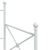 vidaXL Cama de Dia sem Colch&atilde;o 90x200 cm a&ccedil;o branco