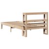 vidaXL Estrutura de cama com cabeceira 90x200 cm pinho maci&ccedil;o