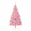 vidaXL &Aacute;rvore de Natal Artificial Pr&eacute;-iluminada Rosa 180 cm PVC