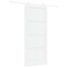 vidaXL Porta Deslizante 93 x 211 cm Derivados de Madeira Branco