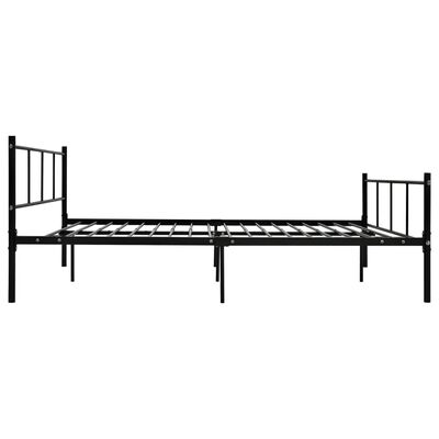 vidaXL Estrutura de cama 160x200 cm metal preto