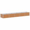 vidaXL Canteiro de jardim elevado Marrom Claro 400 x 80 x 45 cm
