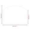 vidaXL Placa de vidro para lareira 80x60 cm